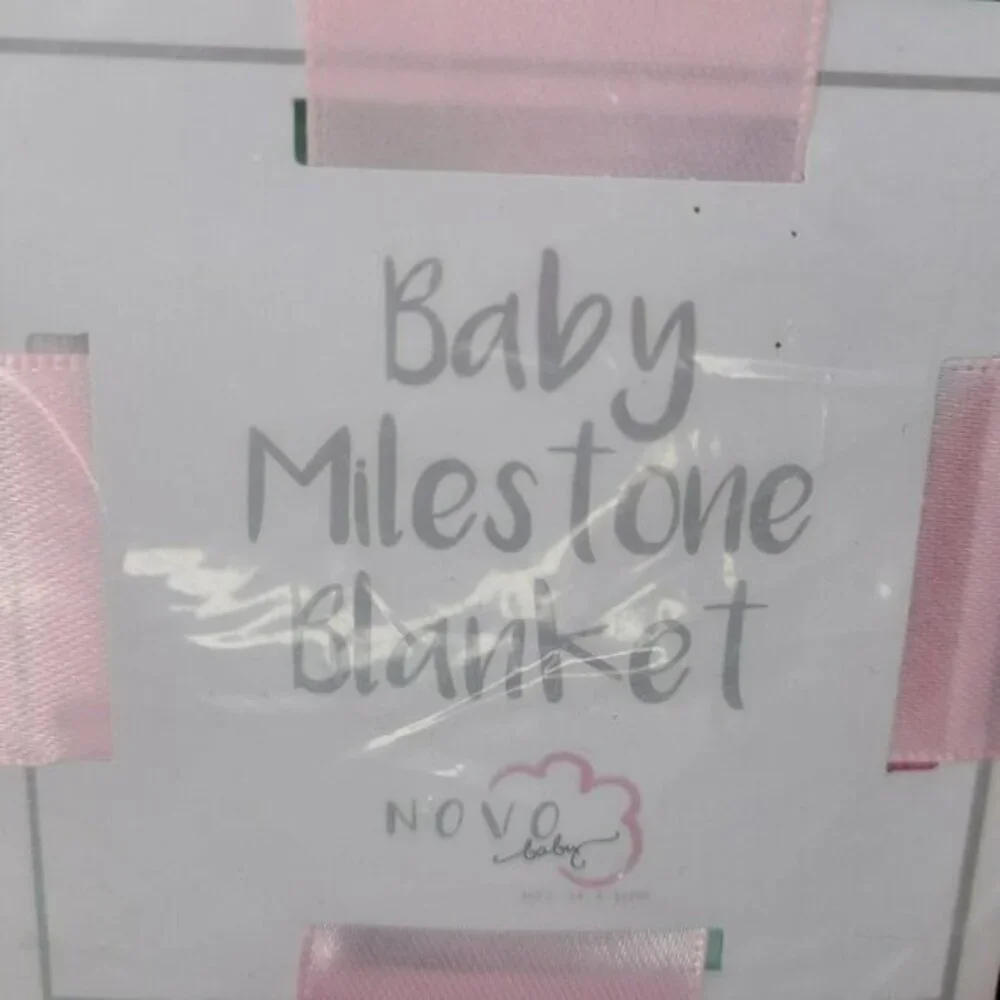 Novo Baby Girl Monthly Milestone Blanket Photography Backdrop Prop Pink New‎